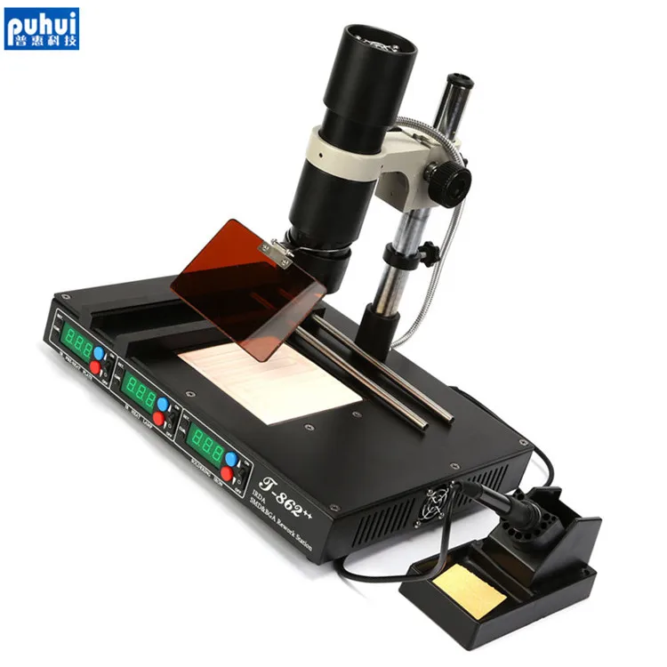 Авторизованная паяльная станция PUHUI BGA сварочный аппарат для пайки IRDA T862 +