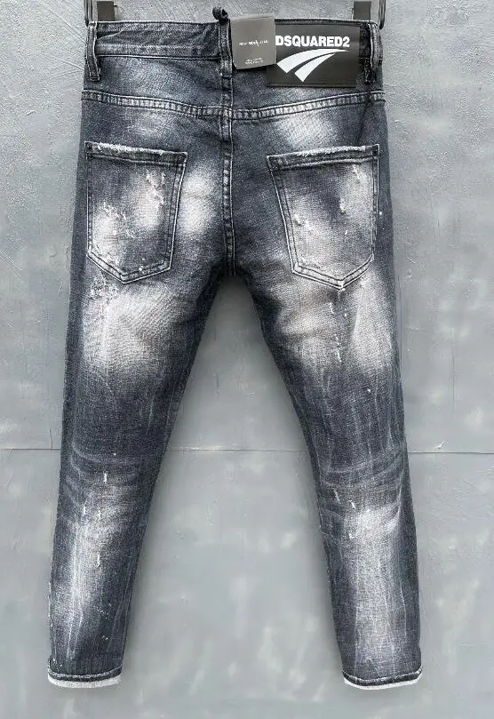 baggy jeans women classic,Authentic DSQUARED2,Retro,Italian brand ,Women/Men Jeans,locomotive,Jogging jeans,DSQ052