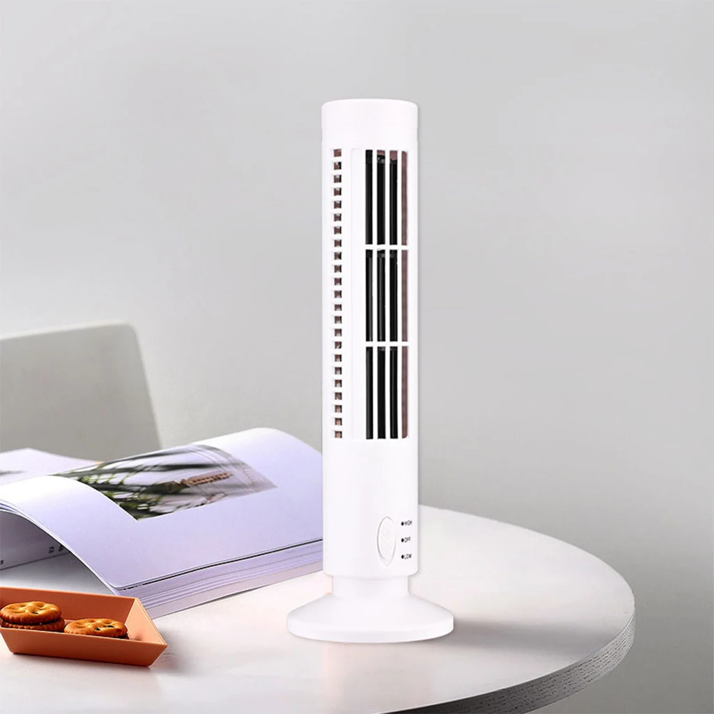 

Mini Fan Bladeless Desktop Personal Cooler 2-Speed Bedroom Cooling Summer
