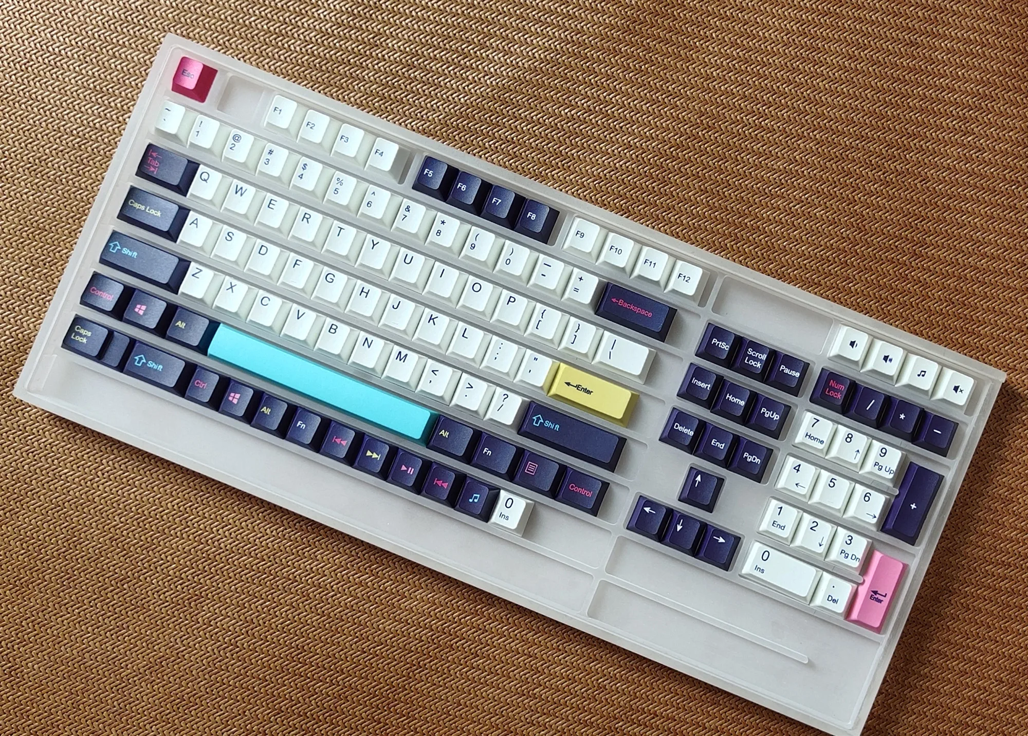 

120 Keys/set Future Funk Key Caps For MX Switch Mechanical Keyboard PBT 5 Sides Dye Subbed Keycap Cherry Profile