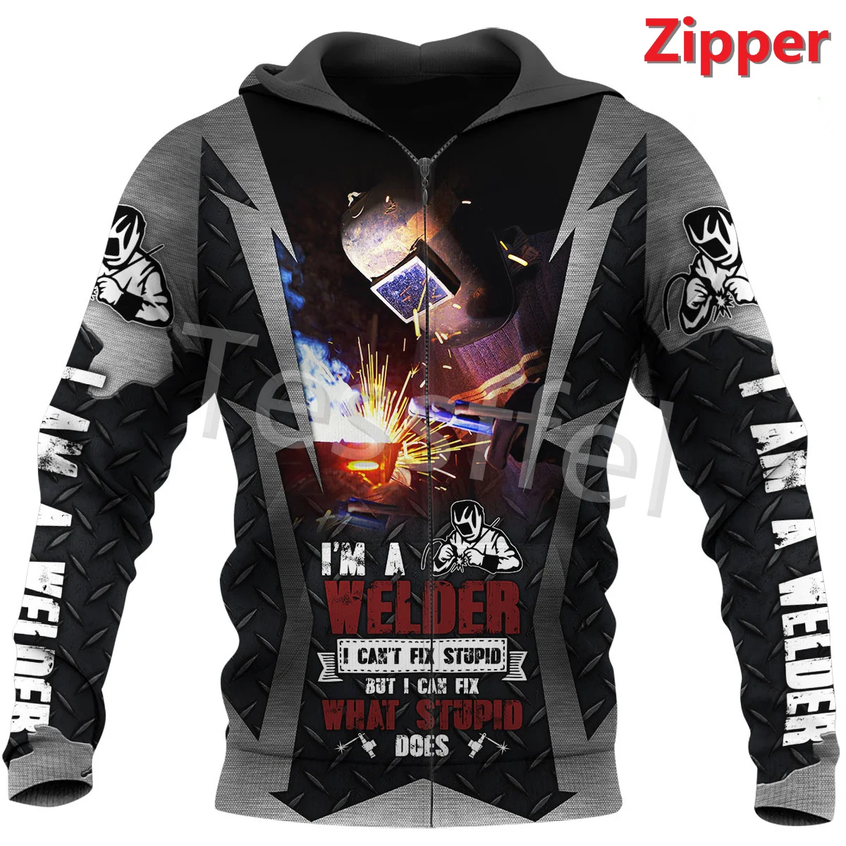 

Tessffel Welder Worker Profession 3D Printed NewFashion Men's Sweatshirt Harajuku Zipper Hoodie Casual Unisex Jacket Style-8