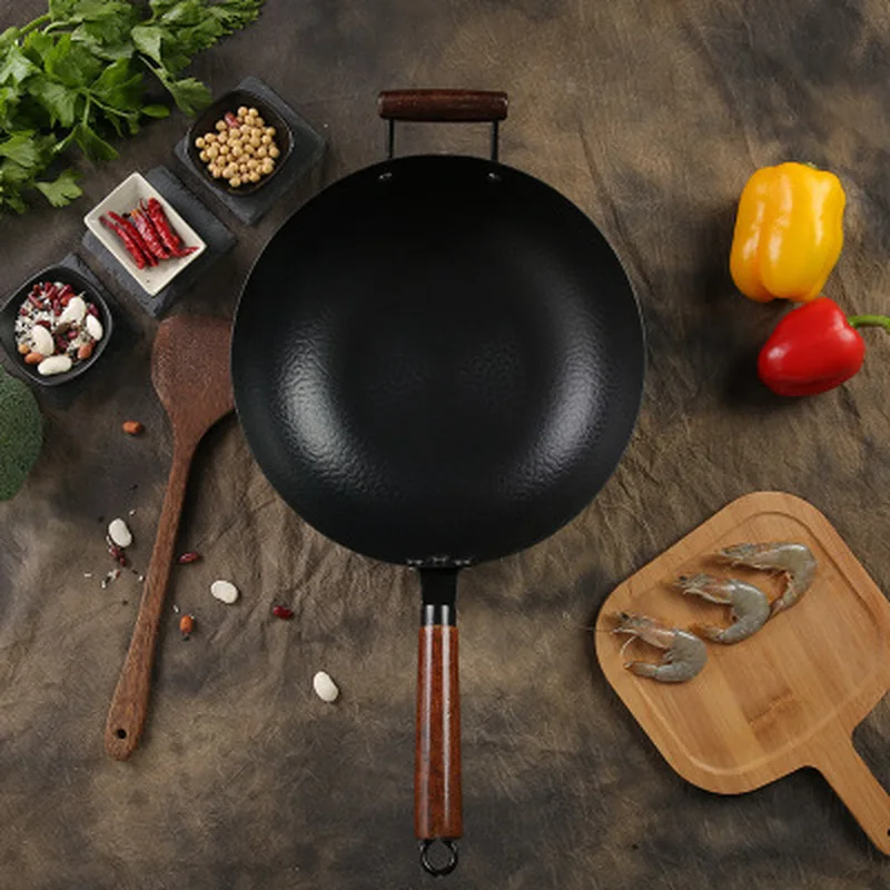 Кухонная посуда, кастрюля, кухонная кастрюля, чугунная круглая сковорода для пельменей, чугунная кастрюля, сковорода для вок, чугунная кастрюля для кухни