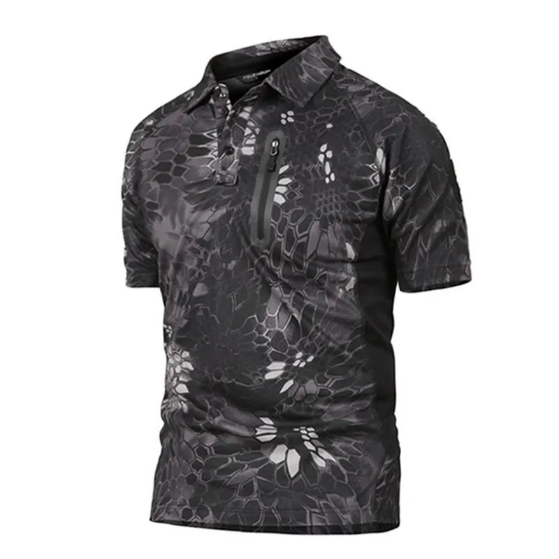 

Summer Military Camouflage T Shirts Men Quick-Drying Breathable Hiking Hunting T-Shirt Short Sleeve Tactical Combat Clothing