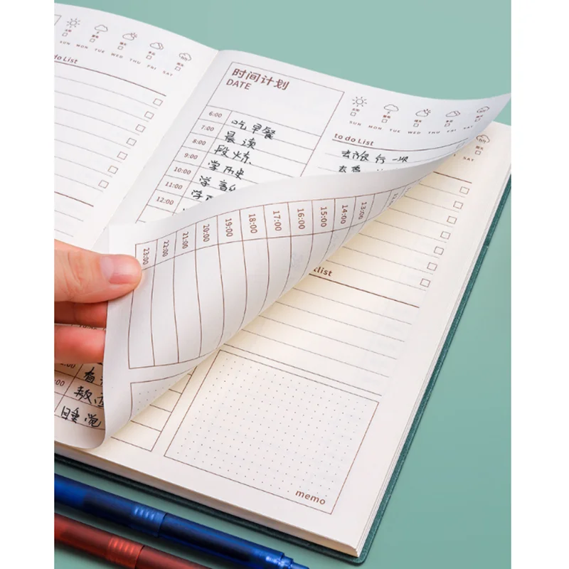 

Daily Plan Time Management day Schedule Learning Student's Self-discipline Notepad Daily Planner Schedule Planner Organizer Book