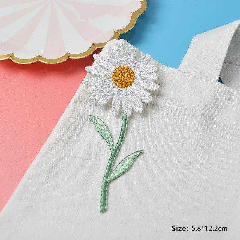 1 шт. новая Цветочная вышивка маргаритки|Заплатки| |