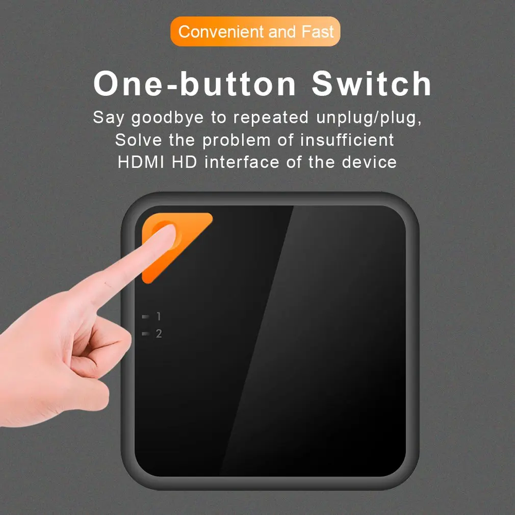 

HDMI-compatible Two-In-One-Out Smart Two-Way Switcher Provides Lossless Signal Transmission Video Formats Tools