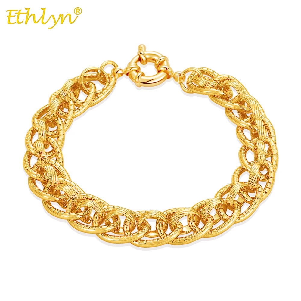 

Модный медный браслет Ethlyn в стиле хип-хоп панк, браслет для мужчин, украшения для вечерние MY245