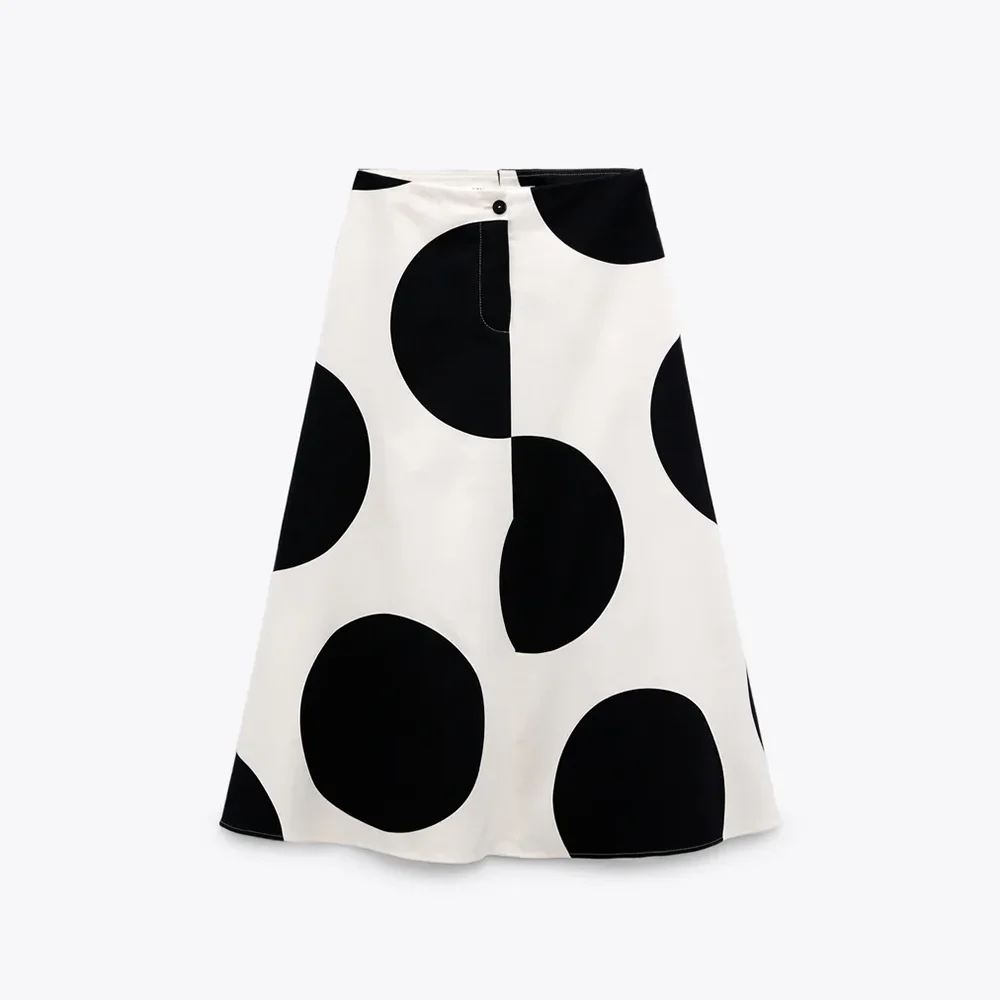 

Za Women White Polka Dot Blouses 2021 Button Up Shirt Woman Pleated Long Sleeve Top Female Summer Collared Shirts Women