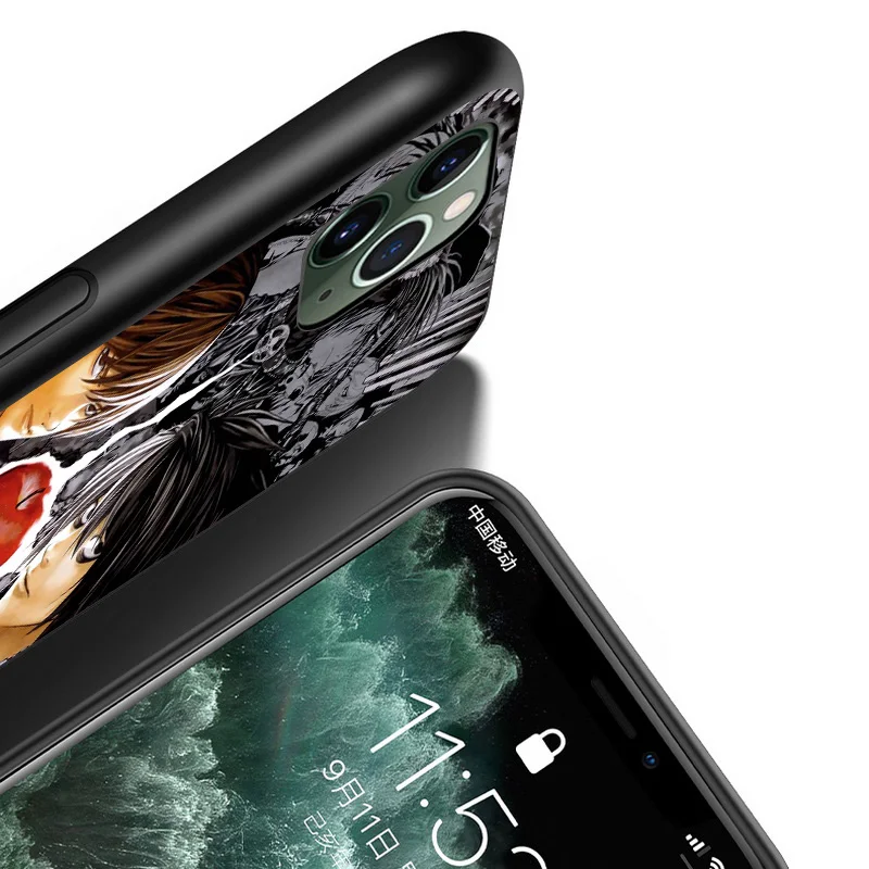 

Anime Death Note Kira For Apple iPhone 12 Mini 11 XS Pro Max XR X 8 7 6 6S Plus 5 5S SE 2020 Black Phone Case