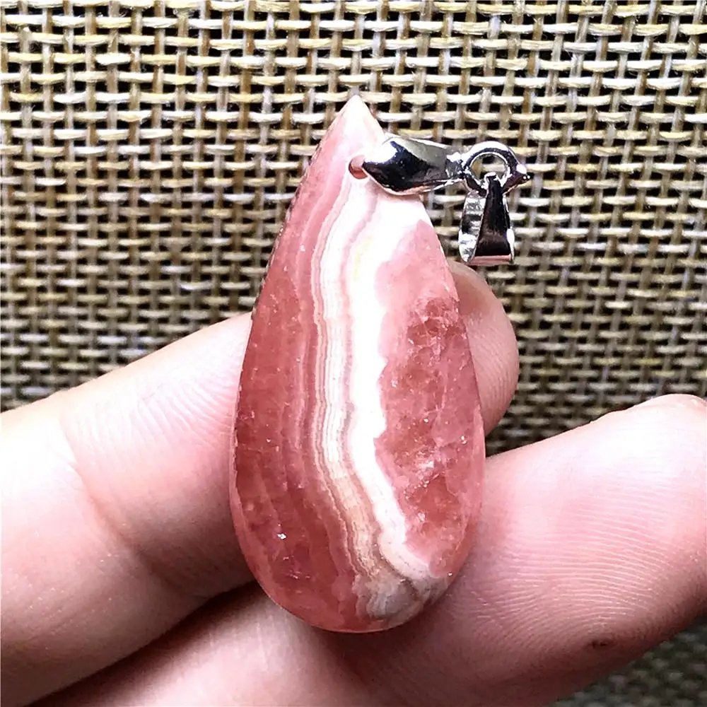 Натуральный Красный Родохрозит подвеска ювелирные изделия для женщин мужчин