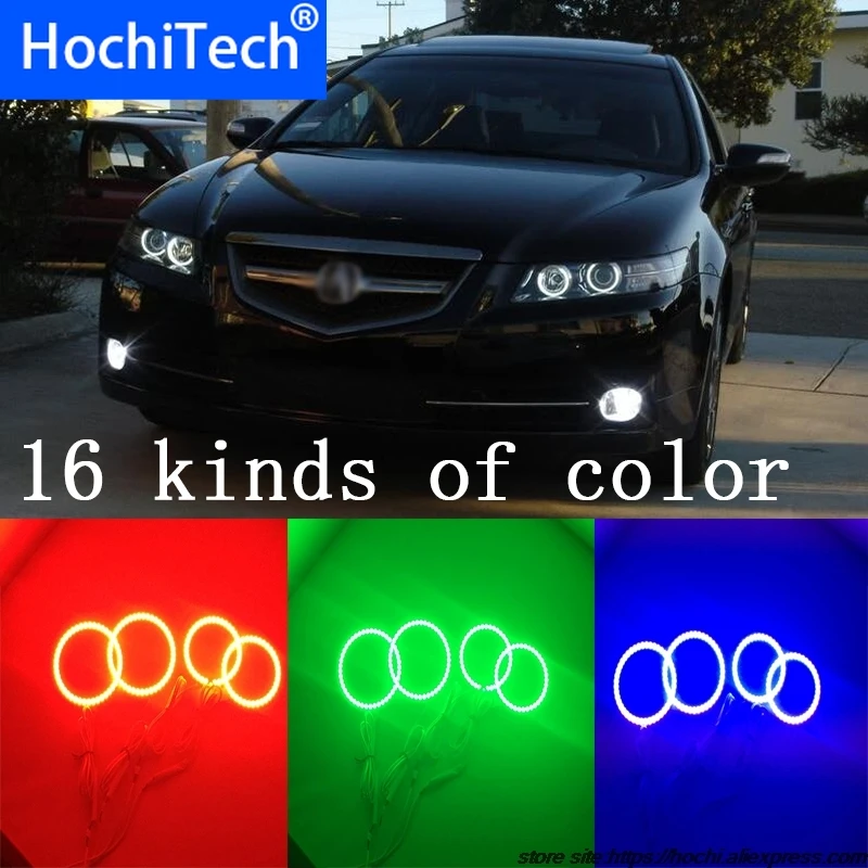 Кольцо с ангельскими глазами для Acura TSX супер яркость colorshift RGB кольцо ореолом
