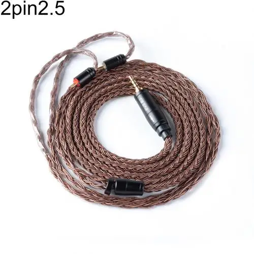 2Pin 2 5 Прочный 16 Core посеребренный кабель 2,5/3,5/4,4 мм сбалансированный кабель для обновления наушников с MMCX/2Pin для плотным верхним ворсом KZ ZSN ZS10 PRO AS12 ОСО - Цвет: 2Pin 2 5