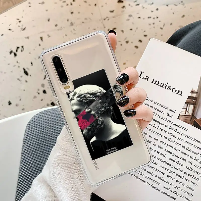 

Great Art Aesthetic David Phone Case Transparent for Samsung A71 S9 10 20 HUAWEI p30 40 honor 10i 8x xiaomi note 8 Pro 10t 11