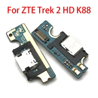 for zte trek 2 hd k88 usb charger port dock connector flex cable with mic microphone repair parts