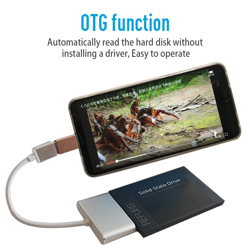 

The New USB To SATA Easy Drive Line Support SATA InterfaceType-c 3.1 To Sata7+15P Easy Drive Line 2.5 Hard Drive Data Line