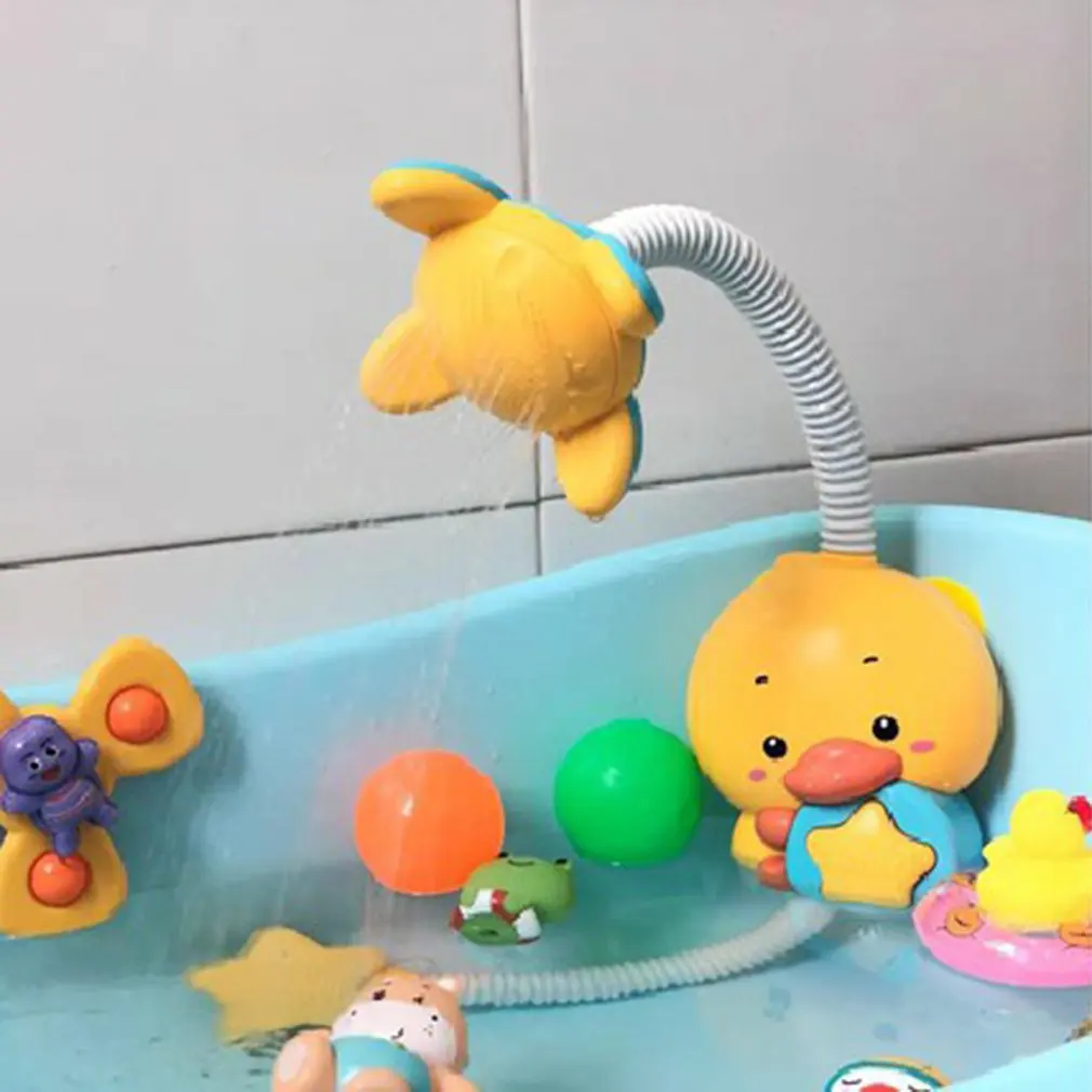 

Kids Bath Toys For Kids Duck Bath Toys Sucker Shower Electric Spray Water Toys For Toddlers Outside Pool Bathtub Toy Sprinkler
