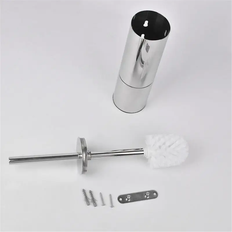 

304 Stainless Steel Toilet Brush Head Holder Toilet Bathroom Cleaning Tool Holder With Brush
