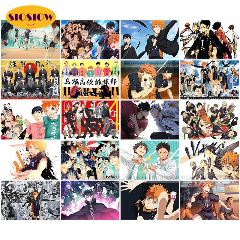 5d алмазная живопись Haikyuu Японские Аниме картинки DIY ручная вышивка крестиком