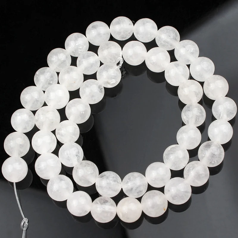 Бусины Из Натурального белого нефрита AAA + для изготовления ювелирных изделий