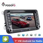 Автомагнитола Podofo 2Din, автомобильный мультимедийный плеер с сенсорным экраном 7 дюймов, GPS-навигацией и Bluetooth для VWPOLOPASSAT
