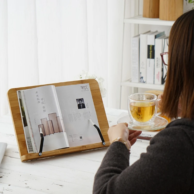 

New Medium Bamboo Bookshelf Desk Bookshelf Children's Reading and Copybook Multifunctional Copybook Shelf Bookshelf