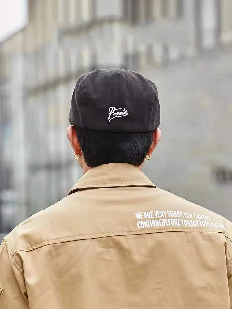 2021 Summer Men Fashion Cotton Beret Hat Newsboy Hat Spring Autumn Retro Beret Cap Unisex Anti-wear Sun Hats Women Universal Cap