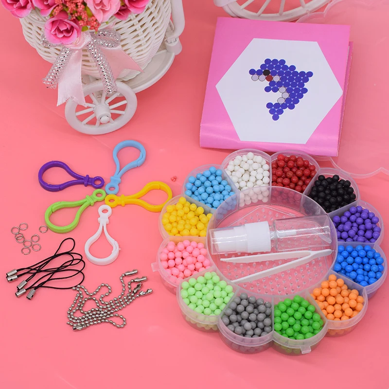 2000 шт водяных бусин, игрушки для детей, Pegboard, подарок для девочек, Orbits, сделай сам, набор бусин, мелкая моторика, рукоделие, творчество
