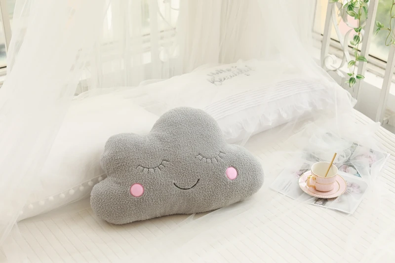 

Cute Plush Sky Pillow Plush Toys Cloud Star Water Drop Moon Soft Sleeping Cushion Room Decor Nature Pillows Gift for Girls Baby