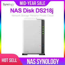 Synology NAS дисковая станция DS218j 2-отсек бездисковый nas сервер nfs Сетевое хранилище Облачное Хранилище 2 года гарантии