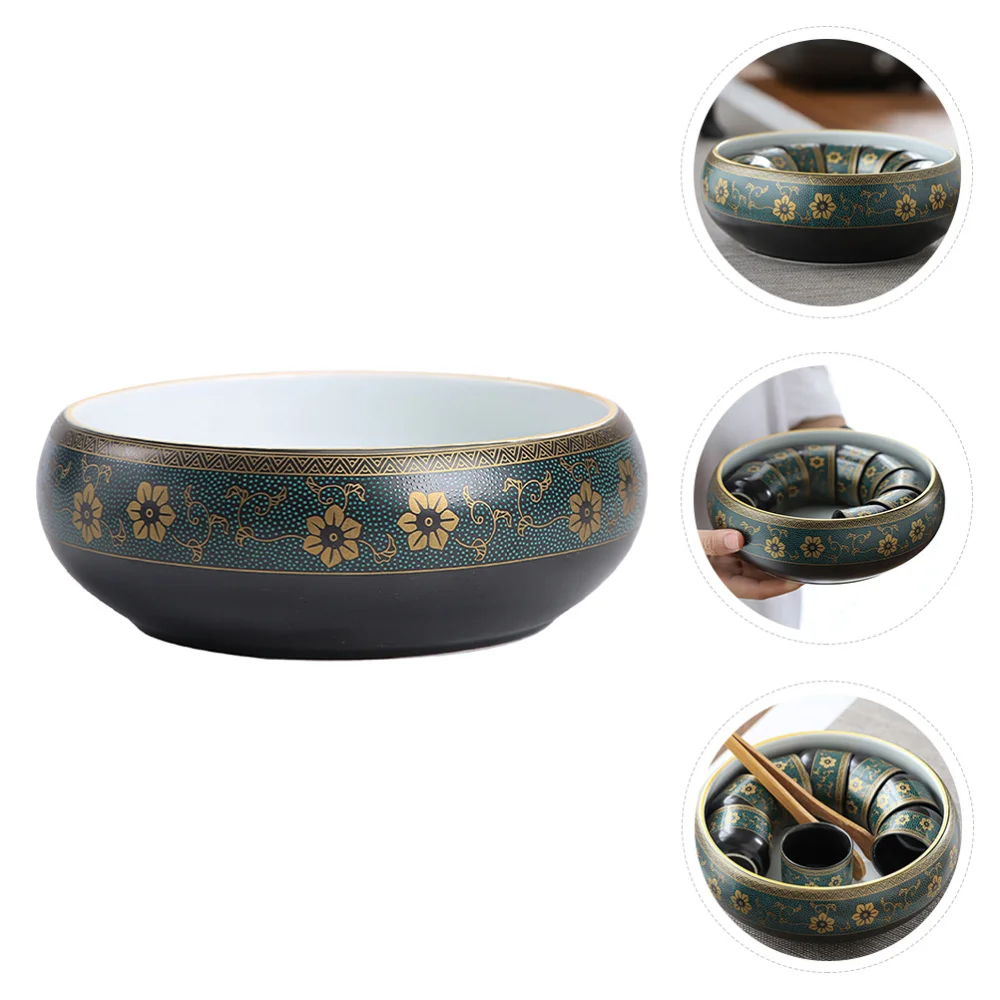 

1pc Tea Cups Washing Bowl Delicate Teacups Storage Container Tea Washing Plate