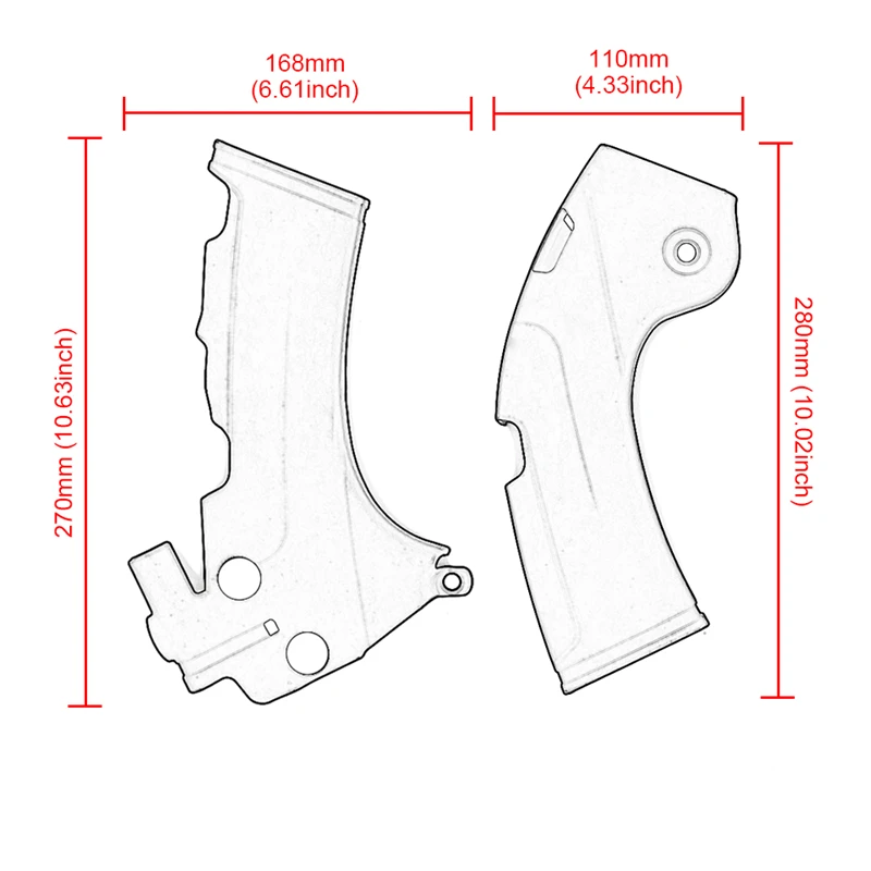 

YZ 250f 450f Motorcycle Frame Guard Protection Cover For YAMAHA YZ250F YZ450F YZ450FX 2019 2020 2021 YZ 250 450 FX F YZ250 YZ450