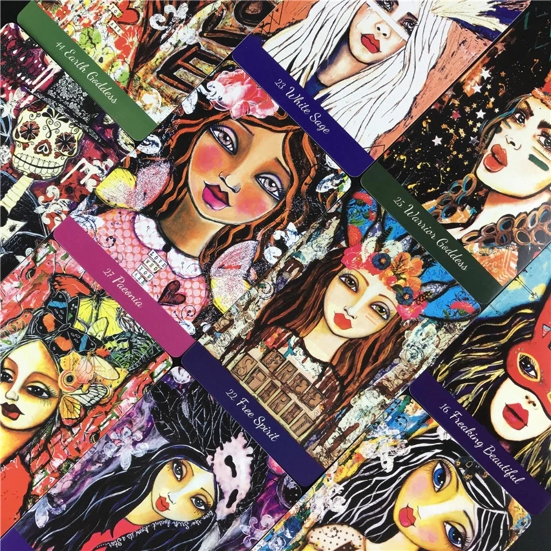 

Love Your Inner Goddess Oracle Cards Full English 44 Card Deck Tarots Board Game 24BD