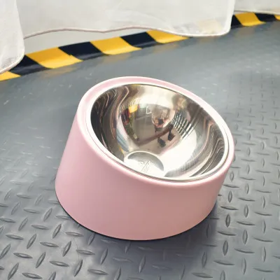 Pink CAWAYI питомник собака кормушка поилки миски для собак кошек корм для домашних животных миска comedero perro miska dla psa gamelle chien chat voerbak hond - Цвет: Pink
