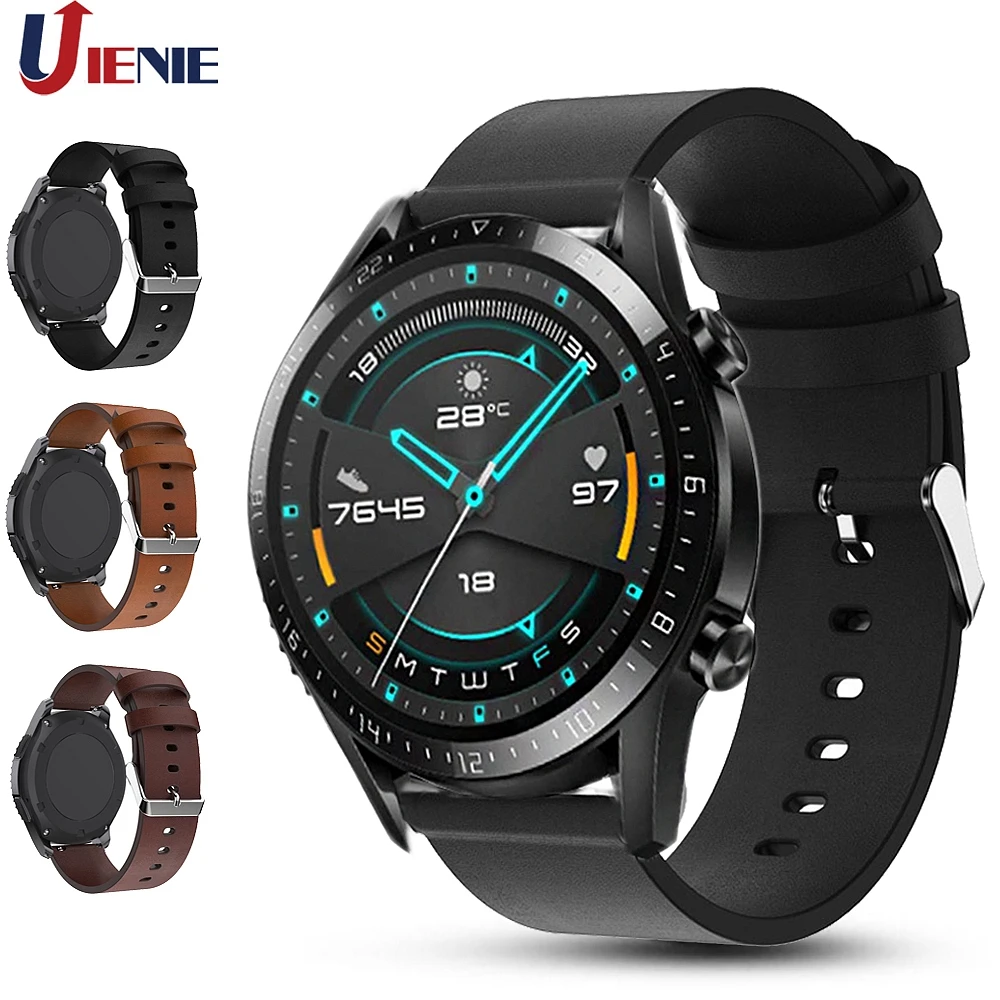 22 мм кожаный ремешок для часов Huawei Watch GT GT2 46 мм/gt 2e умный Браслет Huami Amazfit Pace/Stratos 2