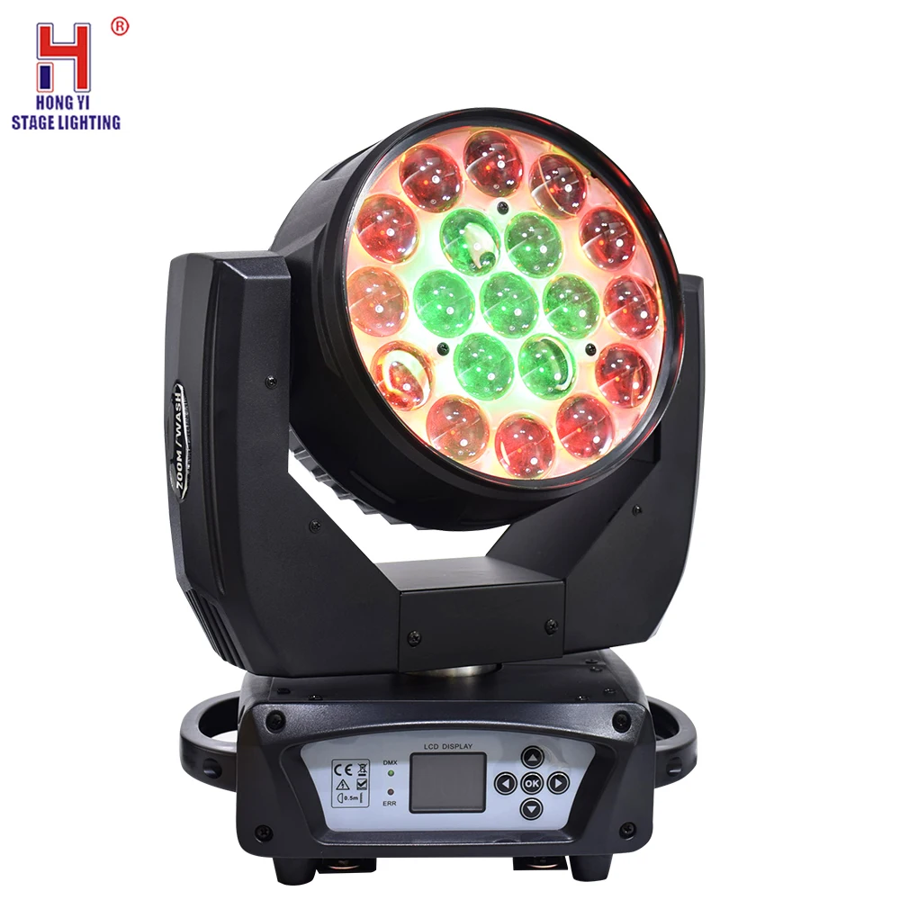 moving head 19x15W Светодиоды глаз пчелы движущиеся головы световой луч мыть эффект 19X15 Вт RGBW 4в1 светодиодный светильник зум объектив Профессиональное Освещение сцены(2 шт./лот - Цвет: moving head 19x15W