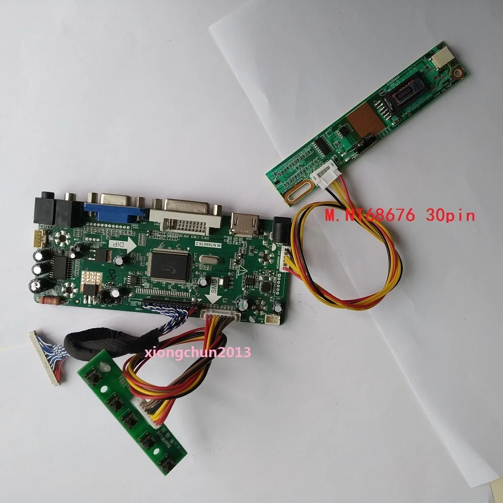 

NT68676(HDMI+DVI+VGA) For 1 lamps B154EW08 1280X800 panel screen 15.4" monitor LCD KIT Controller Board driver