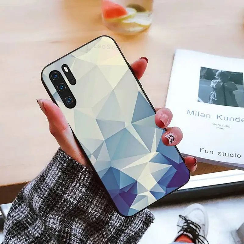

Painted cute Colorful triangles Phone Case For Huawei honor Mate P 9 10 20 30 40 Pro 10i 7 8 a x Lite nova 5t