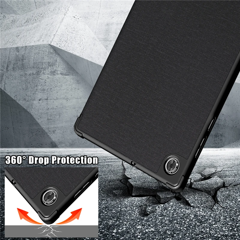

Case for Lenovo Smart Tab M10 HD 2nd Gen TB-X306F TB-X306X Origami Standing Shell Case with Multi Angle Magnetic TPU Back Cover