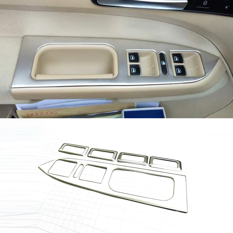 Нержавеющая сталь для Touran 2009 2015 Аксессуары дверей окон стекла подъемного