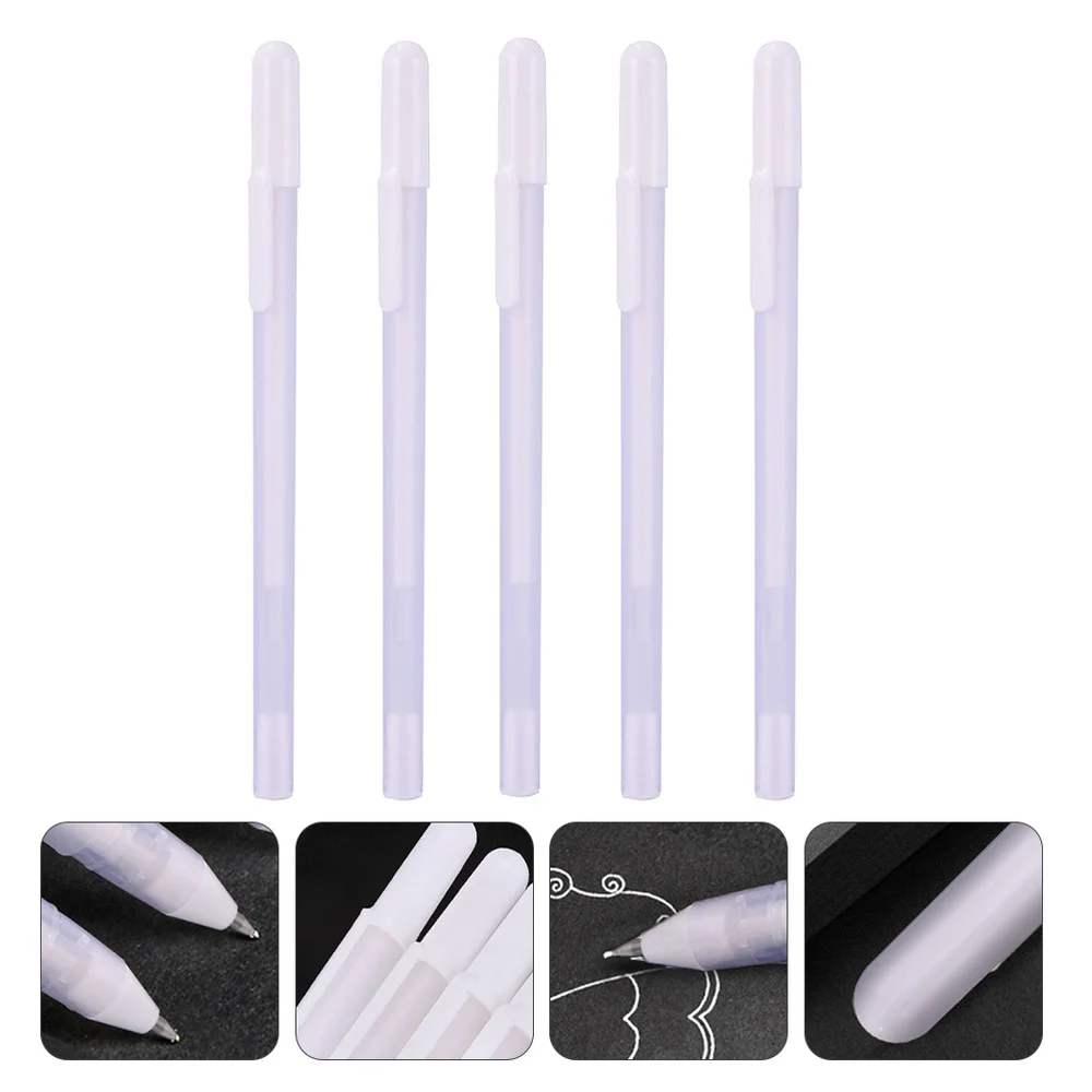

5Pcs Ink Pens White Line Drawing Pen Metallic Markers Pens for Art Drawing