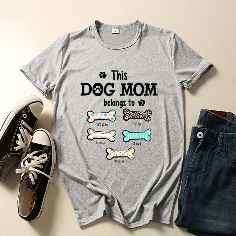 

Футболка женская с надписью «Эта собака», свободная Модная рубашка с коротким рукавом и круглым вырезом, топ, одежда для женщин