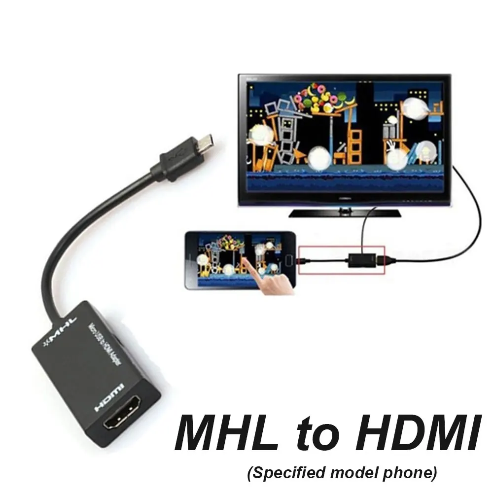 Micro USB 2 0 адаптер MHL к HDMI Кабель 1080P HD аудио видео кабель штекер женскому конвертер