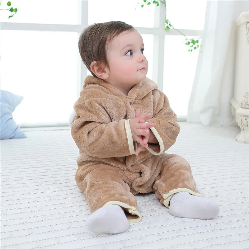 

Baby Romper Winter Costume Baby Boys Clothes Coral Fleece Warm Baby Girls Clothing Animal Overall Baby Rompers Newborn Jumpsuit