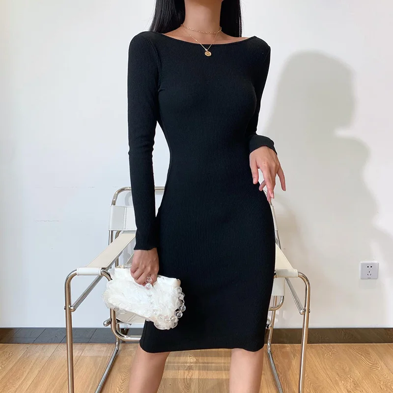 Женские 2020 сексуальные платья на осень цепи с лямкой шее платьес длинными