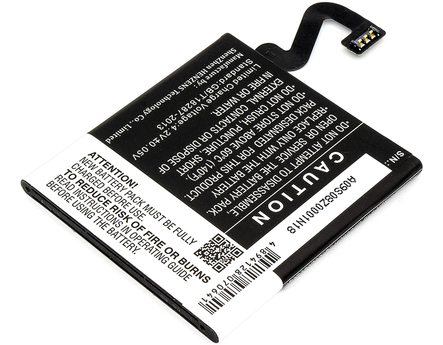 Аккумулятор CS 2000 мА · ч/7 40 Вт ч для Nokia Lumia 920 4G 2 920T Phi BP-4GW