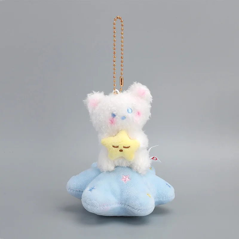 

Kawaii Plush Bear Pendant Cute Cartoon Doll Keychain Women Handbag Car Key Holder Bag Pendant Toys for Kids Gift
