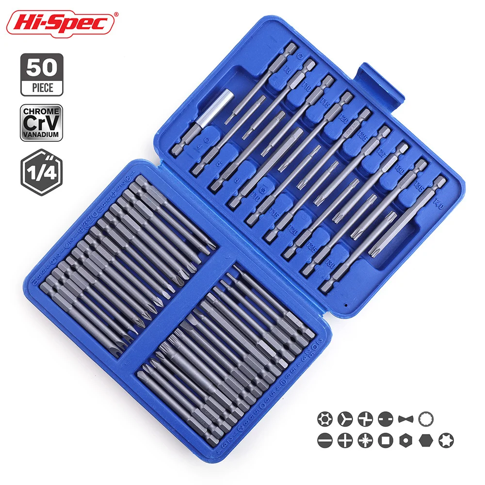 

Набор отверток Hi-Spec 49 шт., хромованадиевая сталь