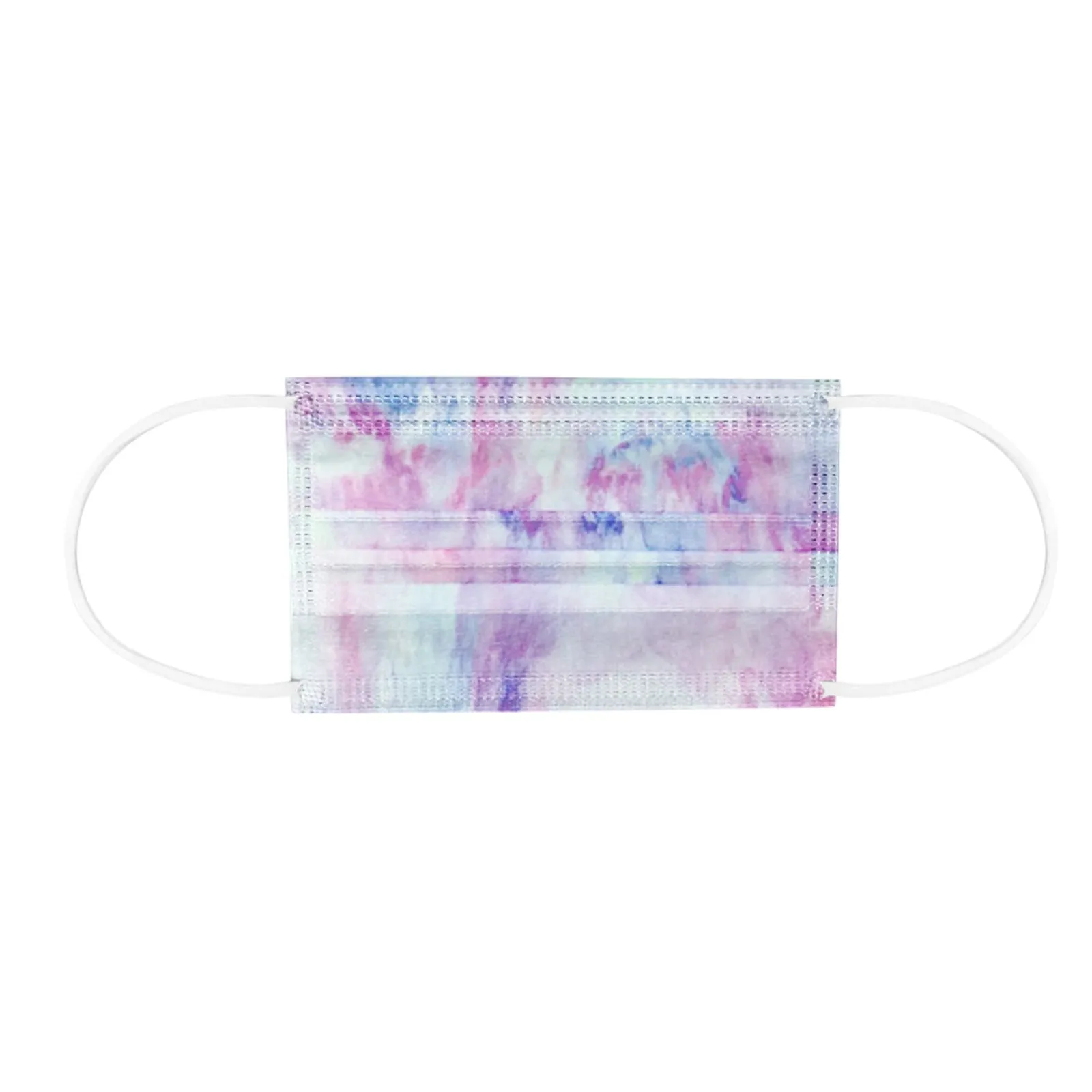

50 PC Print Mouth Mask Disposable Anti-Pollution Party Masks Protective Fabric Face Cover Dustproof Windproof 3 layer Mask C14