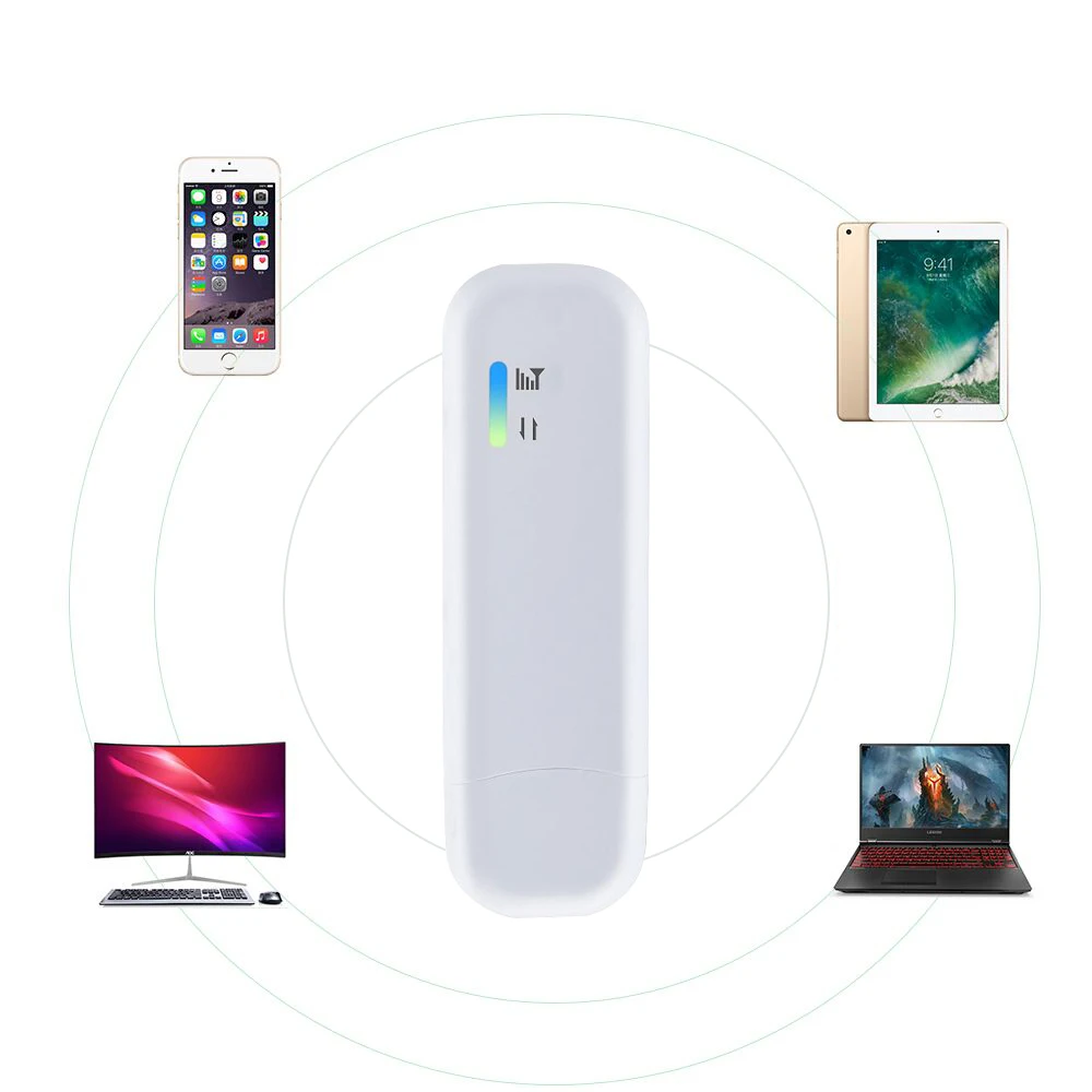 HUASIFEI разблокированный Wi Fi Модем 4G FDD TDD 150 Мбит/с поддерживает 10 пользователей LTE