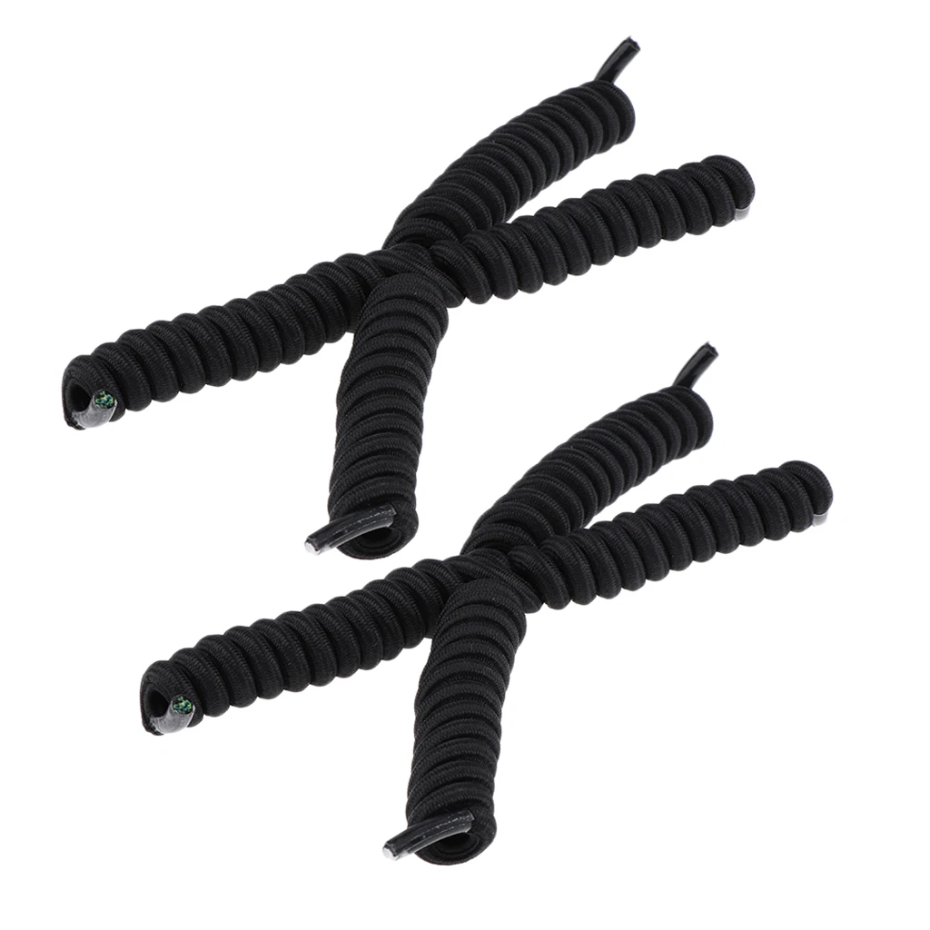 4x взрослые эластичные шнурки без галстука Триатлон кудрявые для обуви|Шнурки| |